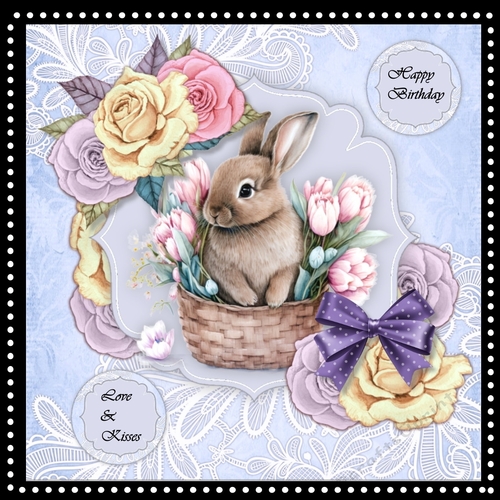 Mini Kit Cute  Bunny& Roses