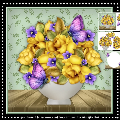 Yellow Roses Bouquet Mini Kit