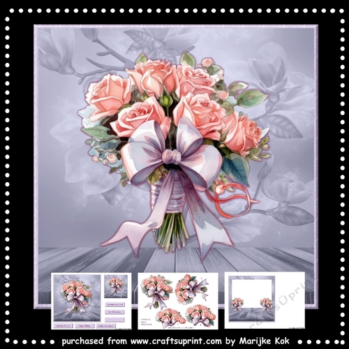 Romantic Roses Bouquet mini kit