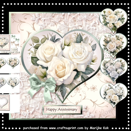 Anniversary Hearts Roses