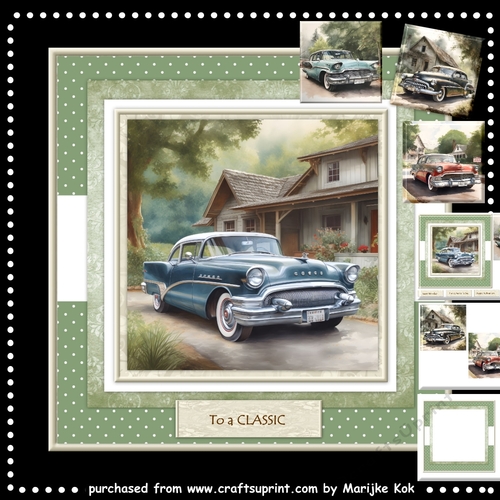 Classic Car Male Card Mini Kit