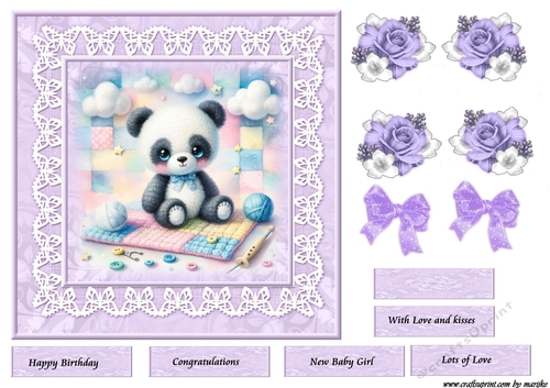 Quick Card Baby  Panda