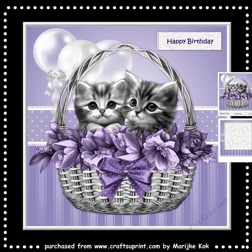 Kittens In Basket Mini Kit