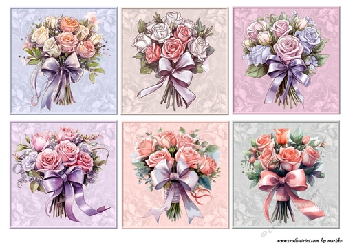 Cut Outs Bouquets Toppers