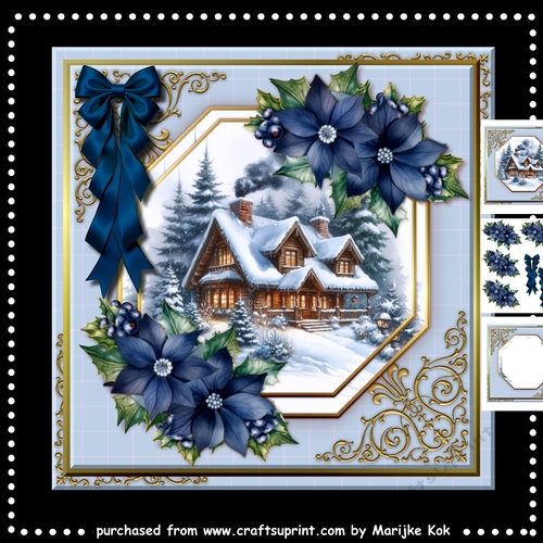Christmas House Octagon Mini Kit