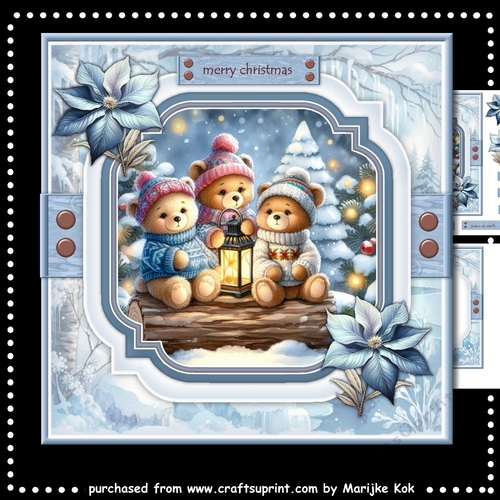 Cozy Christmas Teddies Mini Kit