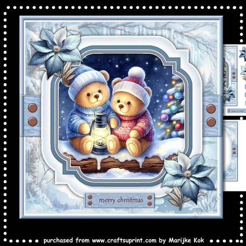  Christmas Teddies Mini Kit
