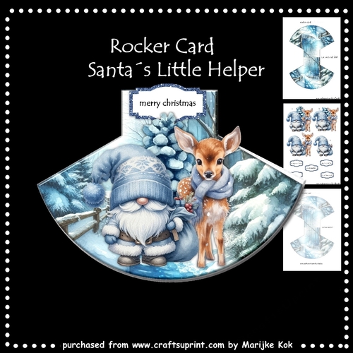 Rocker Card Santa´s Little Helper Mini Kit