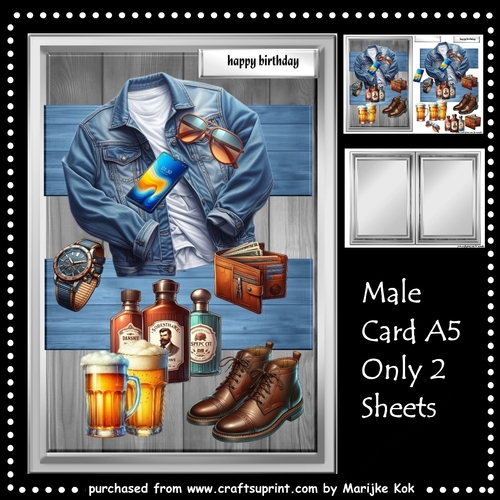   Male Card  A5  Mini Kit