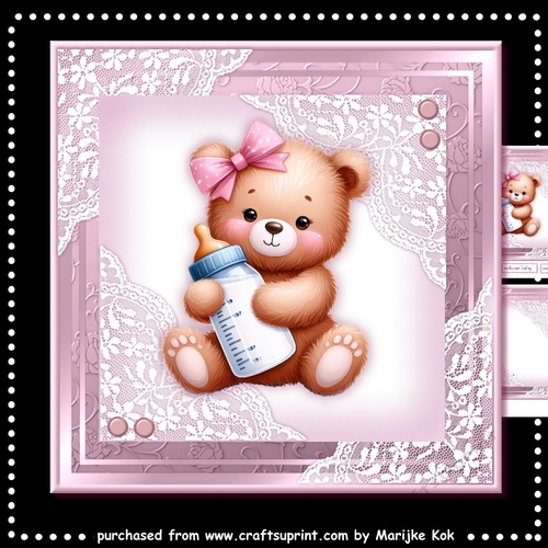 New Baby Girl Teddy Mini Kit