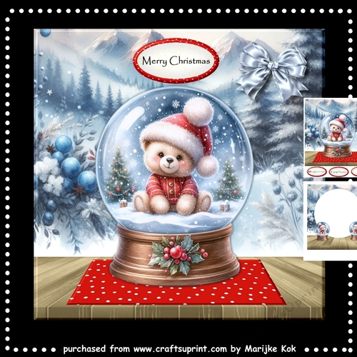 Snow Globe Teddy Mini Kit