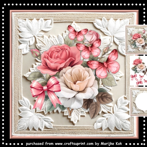 Vintage Roses & Butterflies Mini Kit