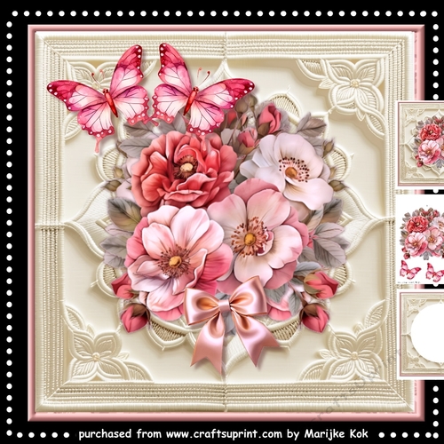 Gorgeous Wild Roses & Butterflies Mini Kit