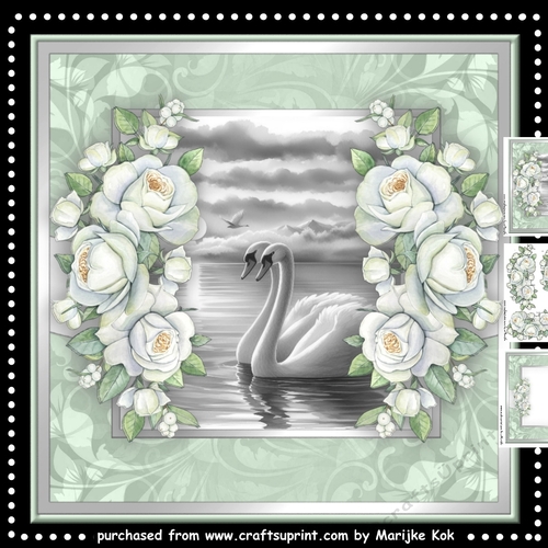 Swans and Roses Mini Kit