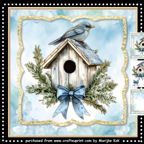 Winter Birdhouse  Mini Kit