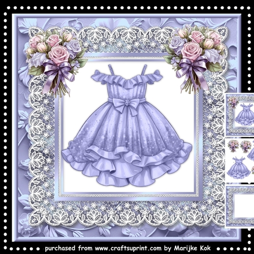 Birthday Girl Dress & Roses  Mini Kit