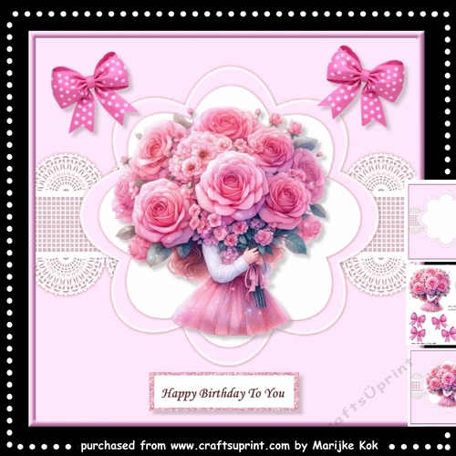 Little Girl With Bouquet Mini Kit