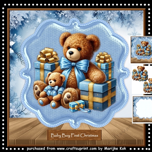  Christmas Teddies Mini Kit