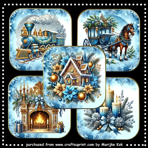Christmas Vintage Toppers