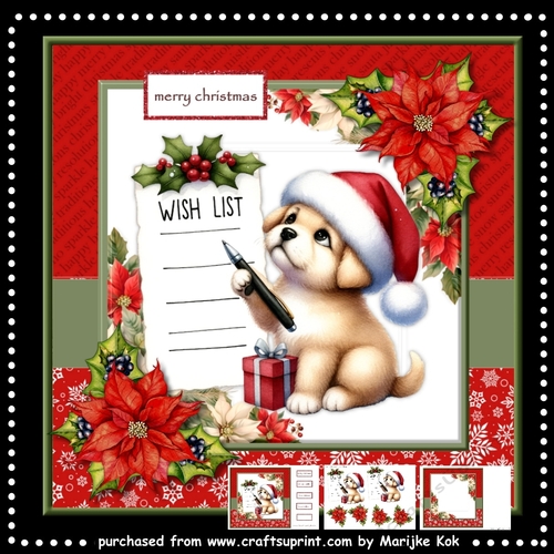 Cute Christmas Puppy