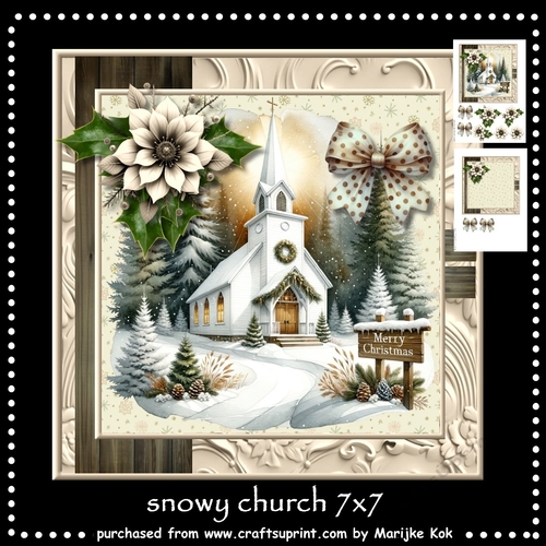 Snowy Church Mini Kit