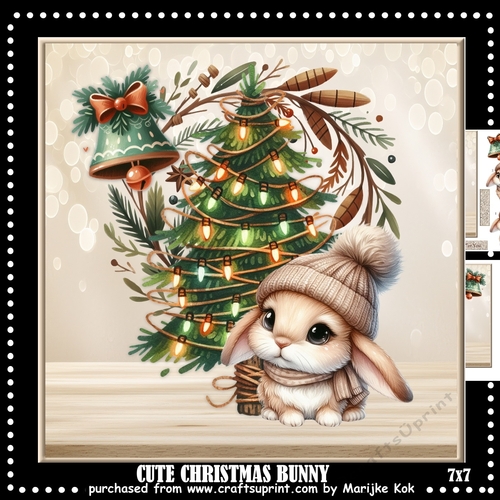 Cute Christmas Bunny Mini Kit