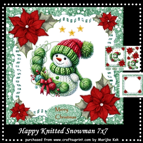 Happy Knitted Snowman Mini Kit