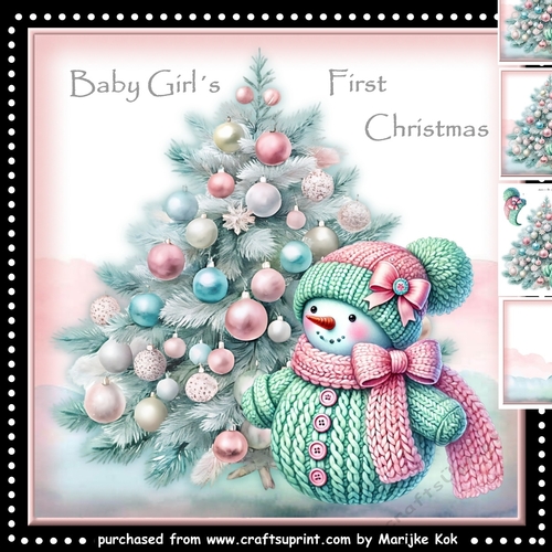 Knitted Snowgirl Mini Kit