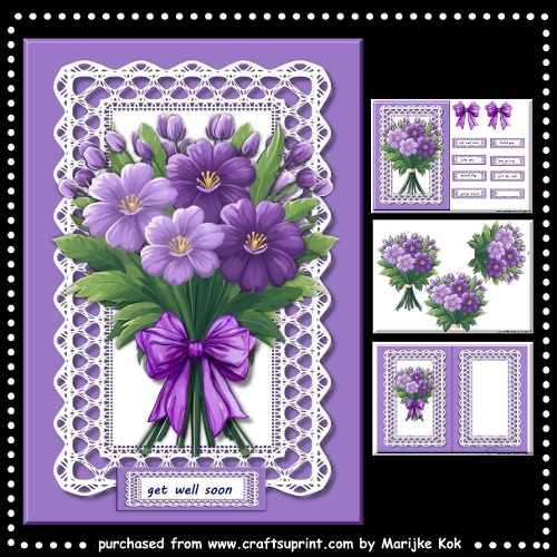 Purple Bouquet A5 Mini Kit