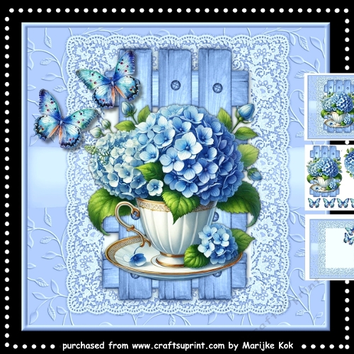 Cup Of Hydrangea´s Mini Kit