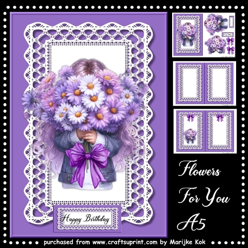 Flowers For You A5  Girl Mini Kit