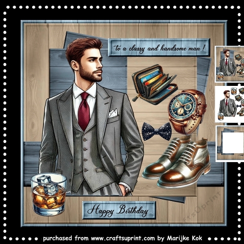 Male Card Gentleman Mini Kit