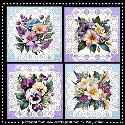 Floral Card Toppers Kit