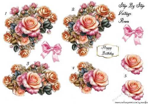 Step By Step Vintage Roses 