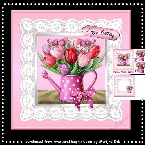 Watering Can Spring Bouquet Mini Kit