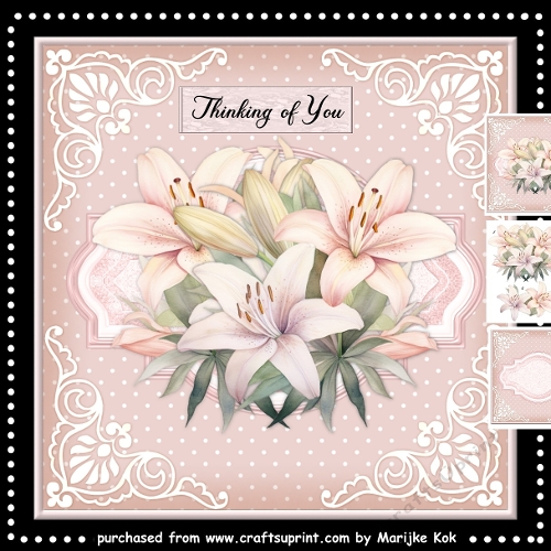 Sympathy Card Lovely Lilies Mini Kit