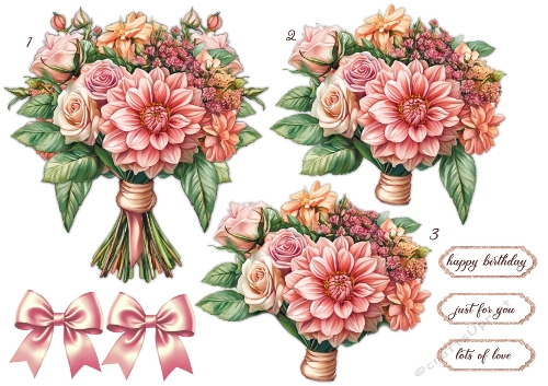 Step By Step Mixed Flowers  Bouquet   