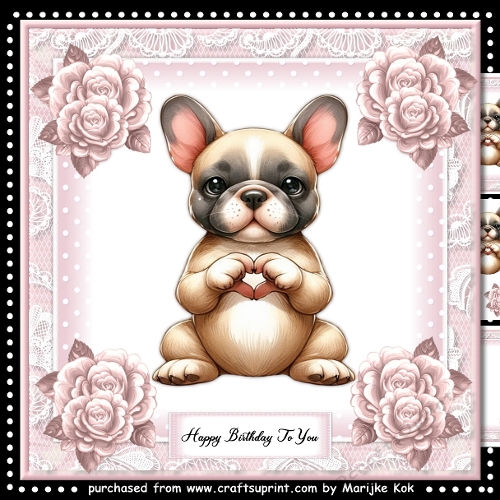 Cute French Bulldog Puppy Mini Kit