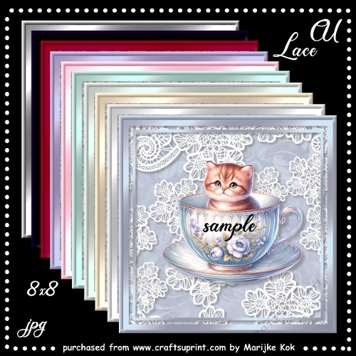 CU Square lace toppers 10 colors 