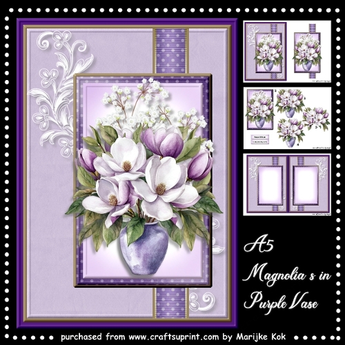 cup1377898_936 - A5 Magnolia´s  In Purple Vase
