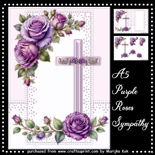  A5  Sympathy Roses  Mini Kit