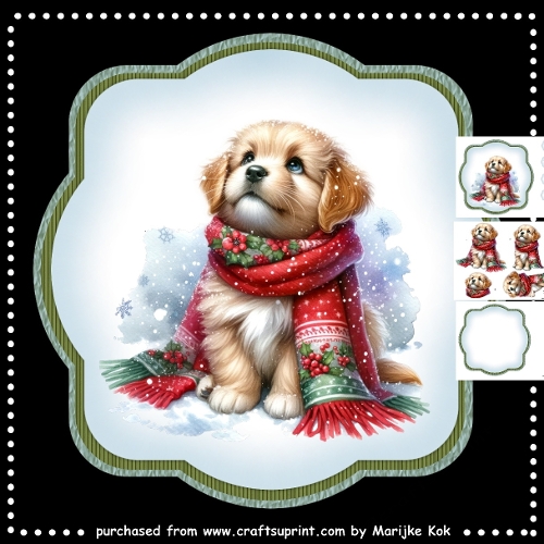 Card TopperLet it Snow