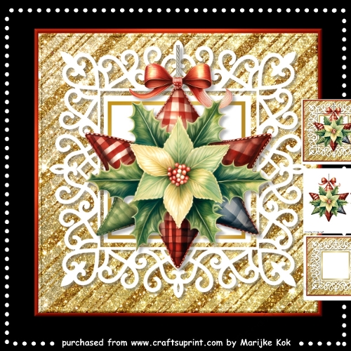 Poinsettia Ornament Mini Kit