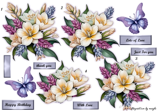 Beautiful Bouquet Step By Step
