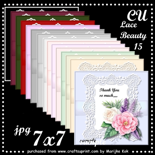 CU Lace toppers 7X7
