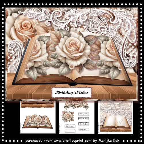 cup1397035_936 - Vintage Roses Book Mini Kit