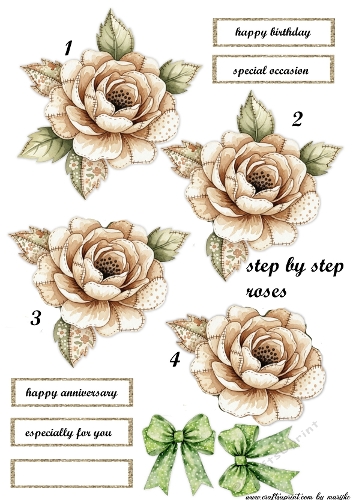 Step By Step Vintage Roses  
