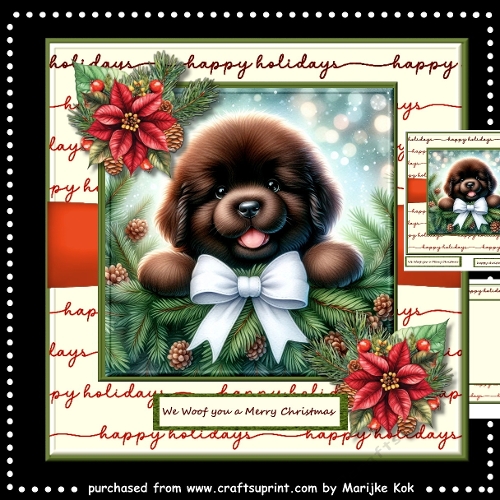 Cute Christmas Puppy  Mini Kit