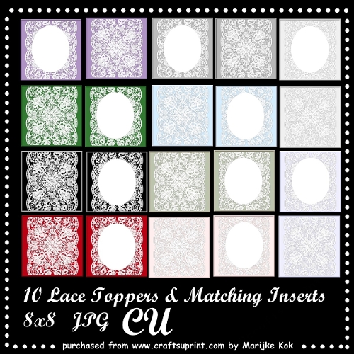 CU  Lace Toppers & Matching Inserts   8x8   JPG  