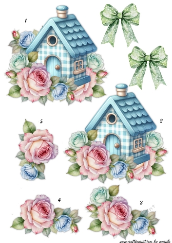 Step by Step   Pastel  Birdhouse 